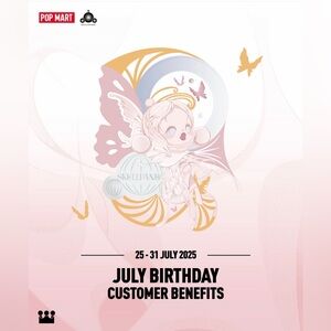 Authentic SKULLPANDA July Birthday Limited Badge (International Version)- SEALED